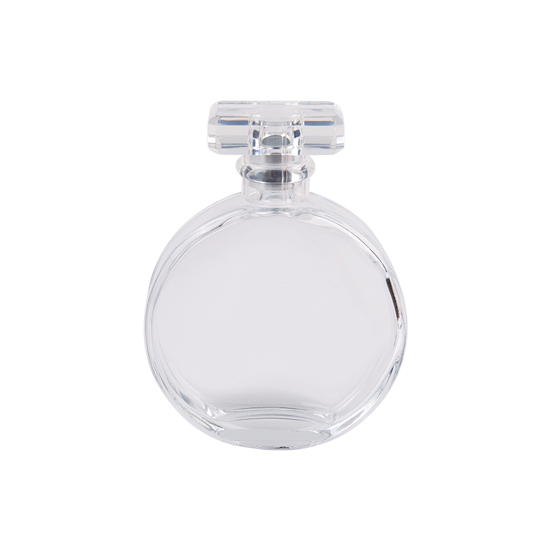 بطری اسپری عطر و طعم شیشه ای به شکل گرد مسطح
